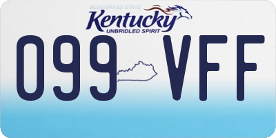 KY license plate 099VFF