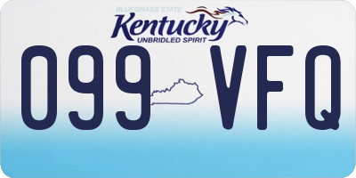 KY license plate 099VFQ