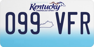 KY license plate 099VFR