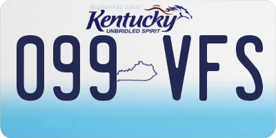 KY license plate 099VFS