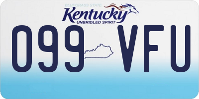 KY license plate 099VFU