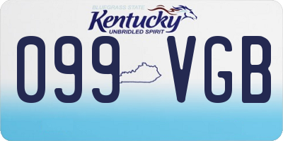 KY license plate 099VGB