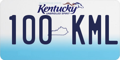 KY license plate 100KML