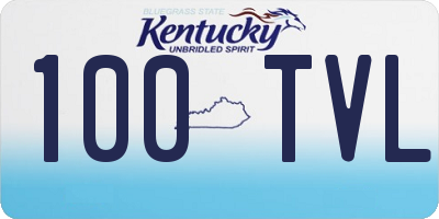 KY license plate 100TVL