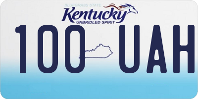 KY license plate 100UAH