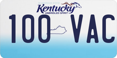 KY license plate 100VAC