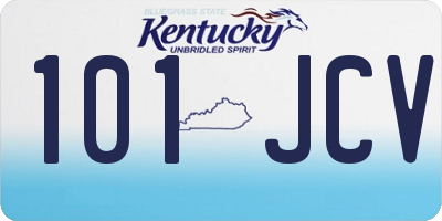 KY license plate 101JCV