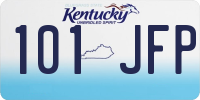 KY license plate 101JFP