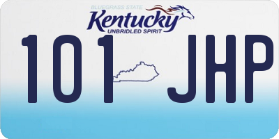 KY license plate 101JHP