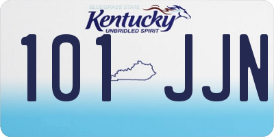 KY license plate 101JJN