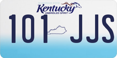 KY license plate 101JJS