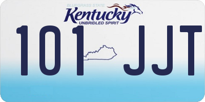 KY license plate 101JJT