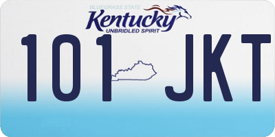 KY license plate 101JKT