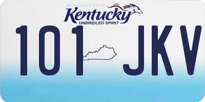 KY license plate 101JKV
