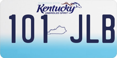 KY license plate 101JLB