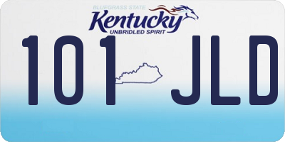 KY license plate 101JLD