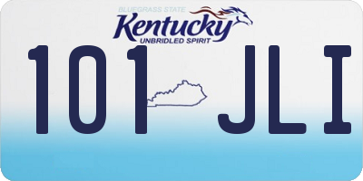 KY license plate 101JLI