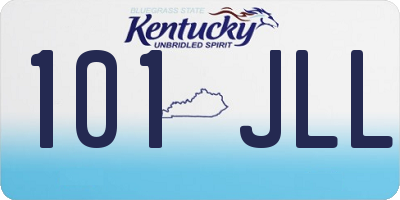 KY license plate 101JLL