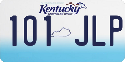 KY license plate 101JLP