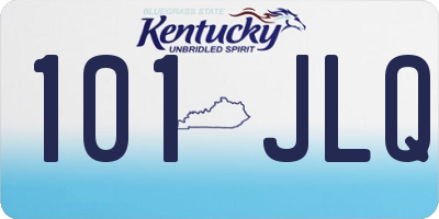 KY license plate 101JLQ
