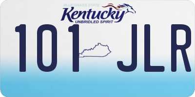 KY license plate 101JLR