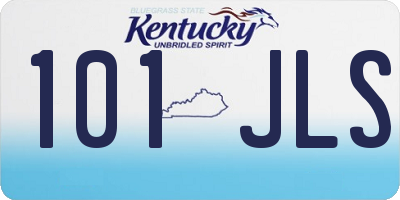 KY license plate 101JLS