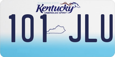 KY license plate 101JLU