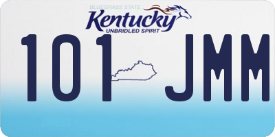 KY license plate 101JMM