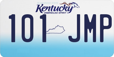 KY license plate 101JMP