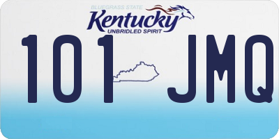 KY license plate 101JMQ