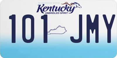 KY license plate 101JMY