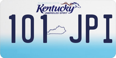 KY license plate 101JPI