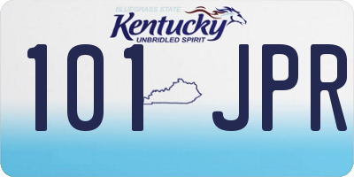 KY license plate 101JPR