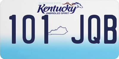 KY license plate 101JQB