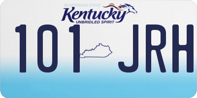 KY license plate 101JRH