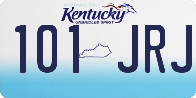 KY license plate 101JRJ