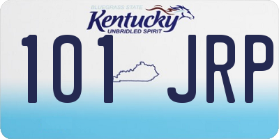 KY license plate 101JRP
