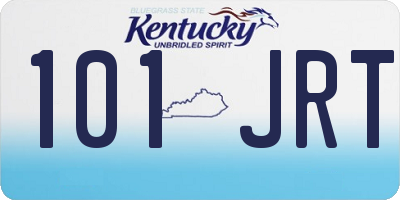 KY license plate 101JRT