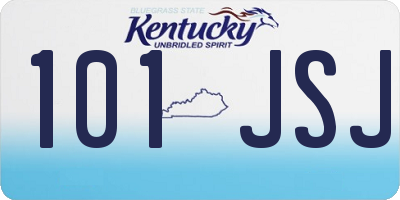 KY license plate 101JSJ