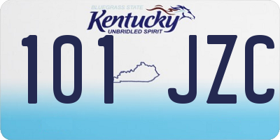 KY license plate 101JZC