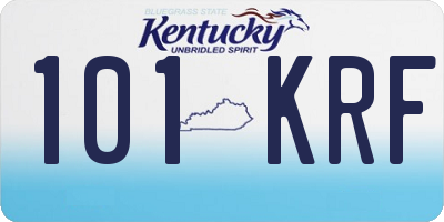 KY license plate 101KRF
