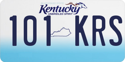 KY license plate 101KRS