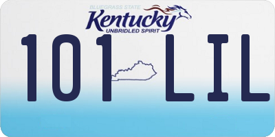 KY license plate 101LIL