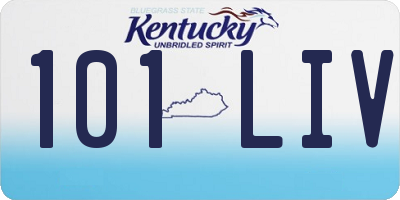 KY license plate 101LIV