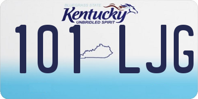 KY license plate 101LJG