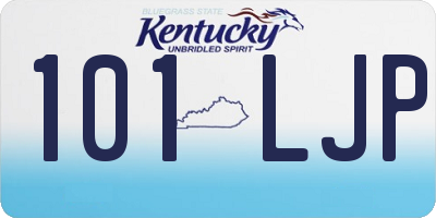 KY license plate 101LJP