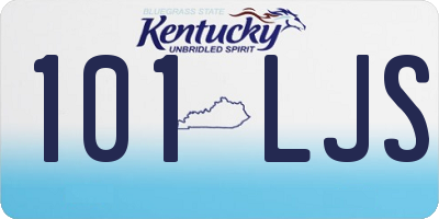 KY license plate 101LJS
