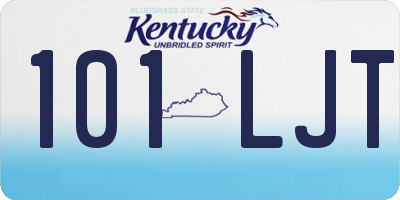 KY license plate 101LJT