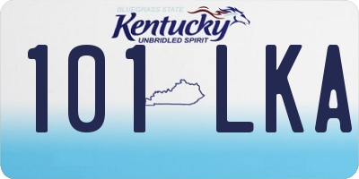 KY license plate 101LKA