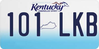 KY license plate 101LKB